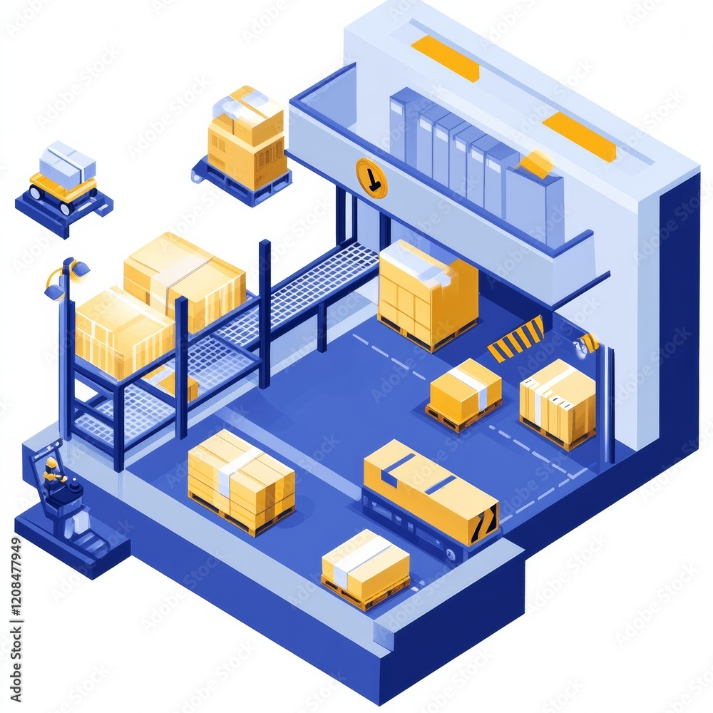 Fototapeta premium Warehouse & eCommerce Automation 