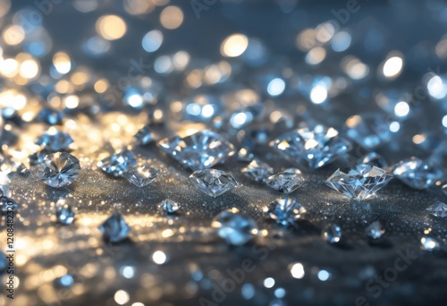 detailed close shimmering diamond grain patterns highlighting intricate formations reflections luminous light, sparkle, shine, brilliance, luster