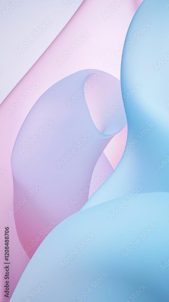 Smooth pastel shapes intertwining creating an elegant and modern abstract design, perfect for backgrounds, wallpapers, or artistic compositions Smooth pastel shapes intertwining creating an elegant and modern abstract design, perfect for backgrounds, wallpapers, or artistic compositions