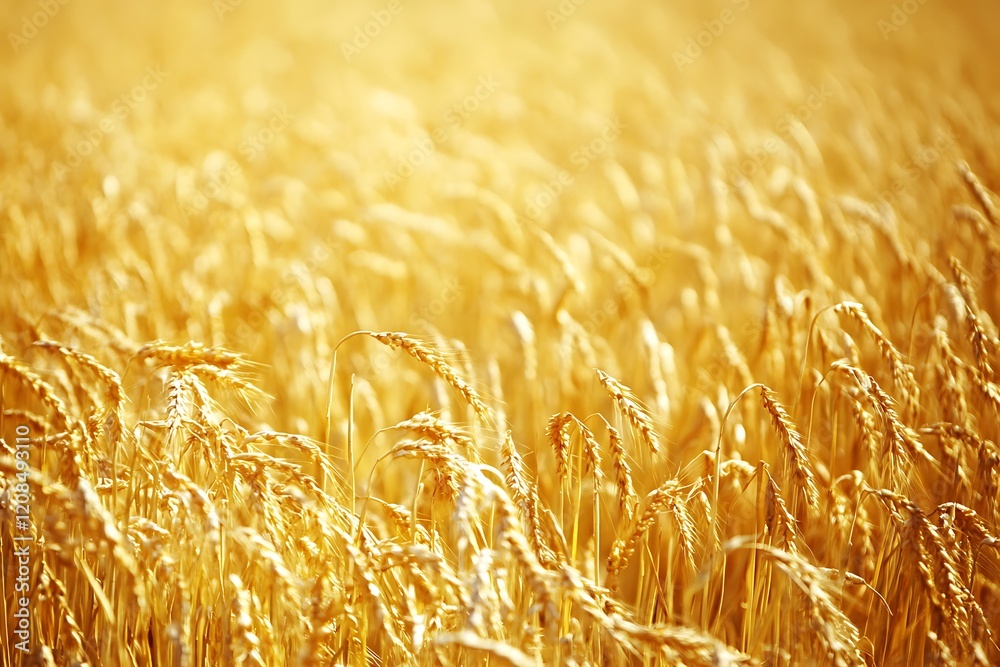 Golden Wheat Field Under Sunlight Golden Wheat Field Under Sunlight
