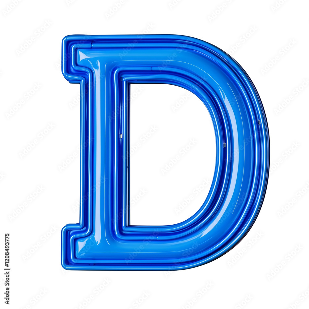 A shiny blue letter A shiny blue letter