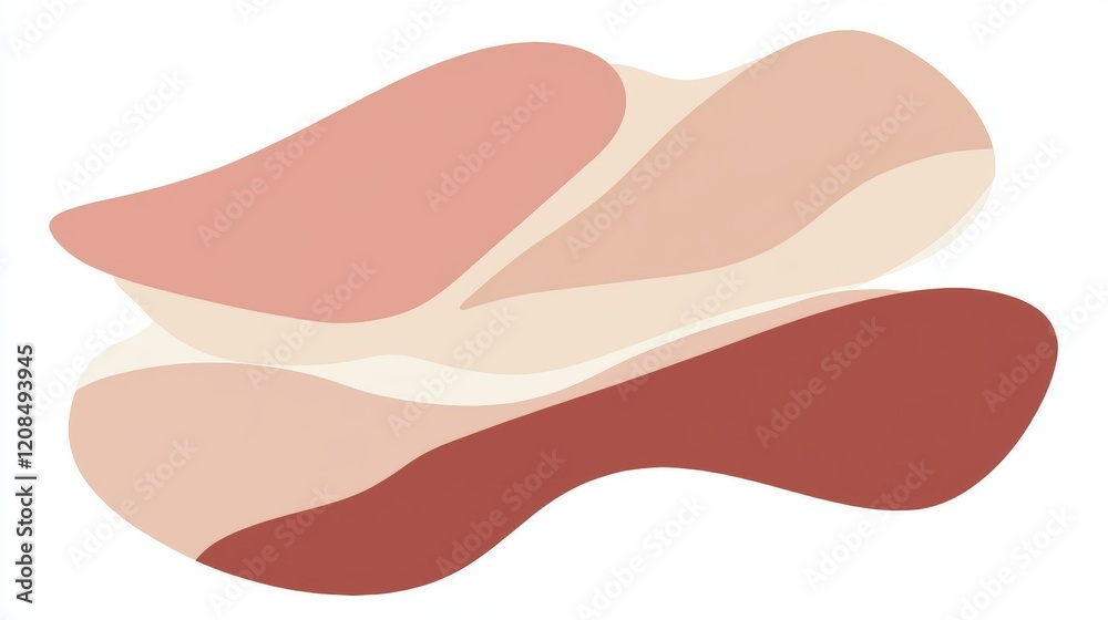 Modern abstract background featuring overlapping, flowing organic shapes in various shades of pink, red, and cream, creating a soft and elegant aesthetic Modern abstract background featuring overlapping, flowing organic shapes in various shades of pink, red, and cream, creating a soft and elegant aesthetic