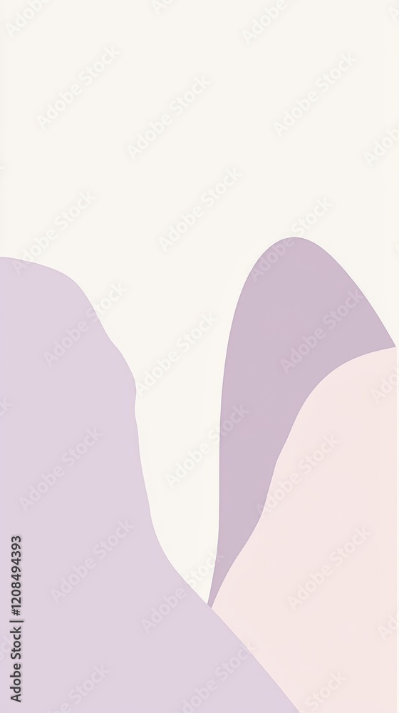 Pastel lavender and pink shapes intertwine on a clean white backdrop, creating a calming and minimalist abstract composition ideal for backgrounds and design projects Pastel lavender and pink shapes intertwine on a clean white backdrop, creating a calming and minimalist abstract composition ideal for backgrounds and design projects