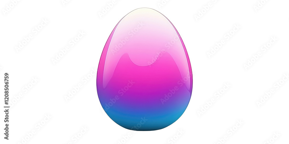 Vibrant Gradient Ombre Egg Pink Purple and Blue Easter Egg Design Element Vibrant Gradient Ombre Egg Pink Purple and Blue Easter Egg Design Element