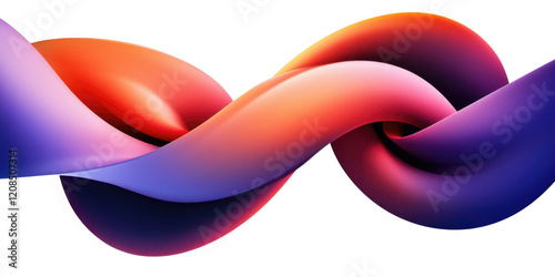 Abstract Swirling Gradient Colors Red Purple and Orange Fluid Design Background