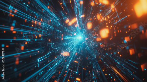 smart, digital, city, connection, network, reciprocity, Smart digital city with connection cyber security network reciprocity over the cityscape . future smart wireless digital city and social media n