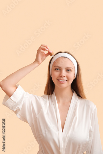 Pretty young woman with cos...
