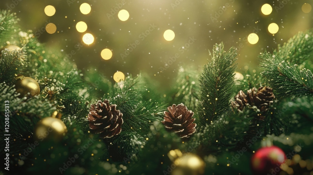 Fototapeta premium Christmastime Greenery
