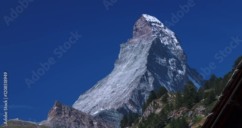 Summer Landscape Of The Matterhorn Mountain In Switzerland