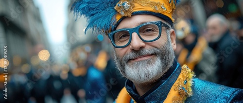 Fototapeta Naklejka Na Ścianę i Meble -  Carnival festivities - vibrant dancing, colorful masks street parades, celebrating global traditions from rio de janeiro to trinidad and tobago, capturing essence of mardi gras, cultural festivals.