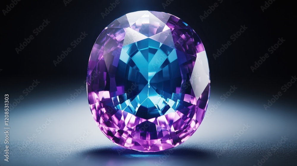 A single glowing zircon gemstone on a dramatic black and white gradient background. A single glowing zircon gemstone on a dramatic black and white gradient background.