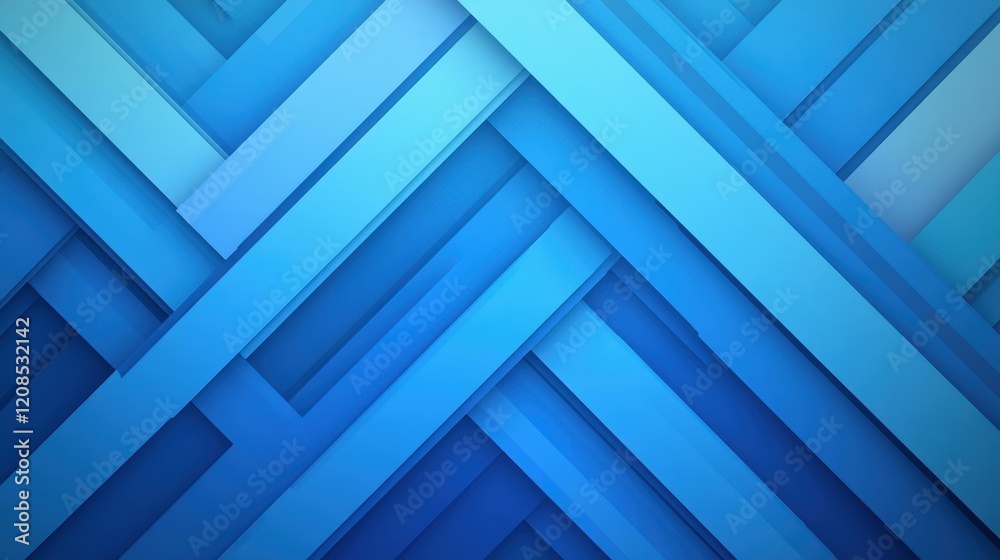 Fototapeta premium A sleek gradient light blue background featuring geometric lines, perfect for modern tech and business visuals.