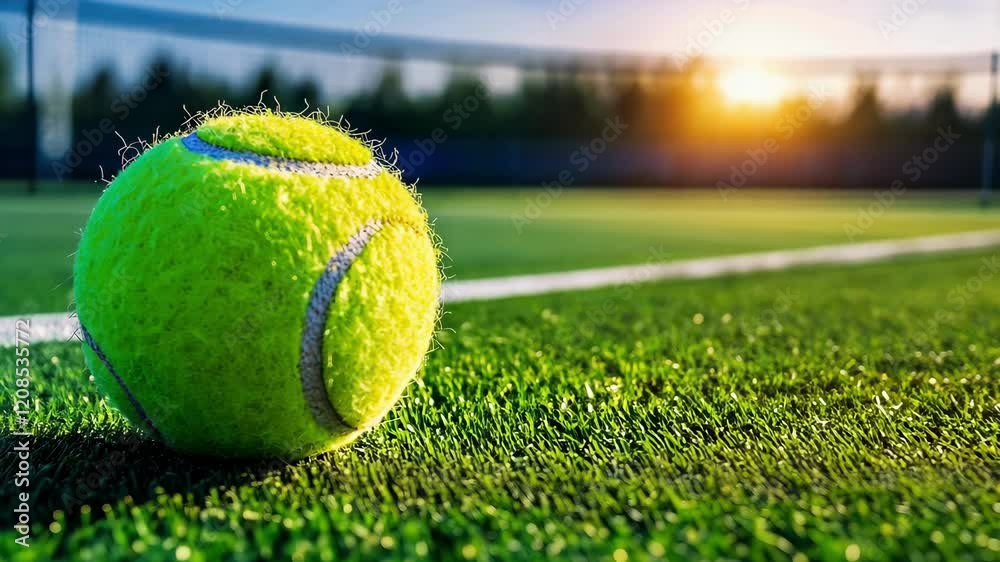 Dynamic energy in adaptive sports featuring a tennis ball in action