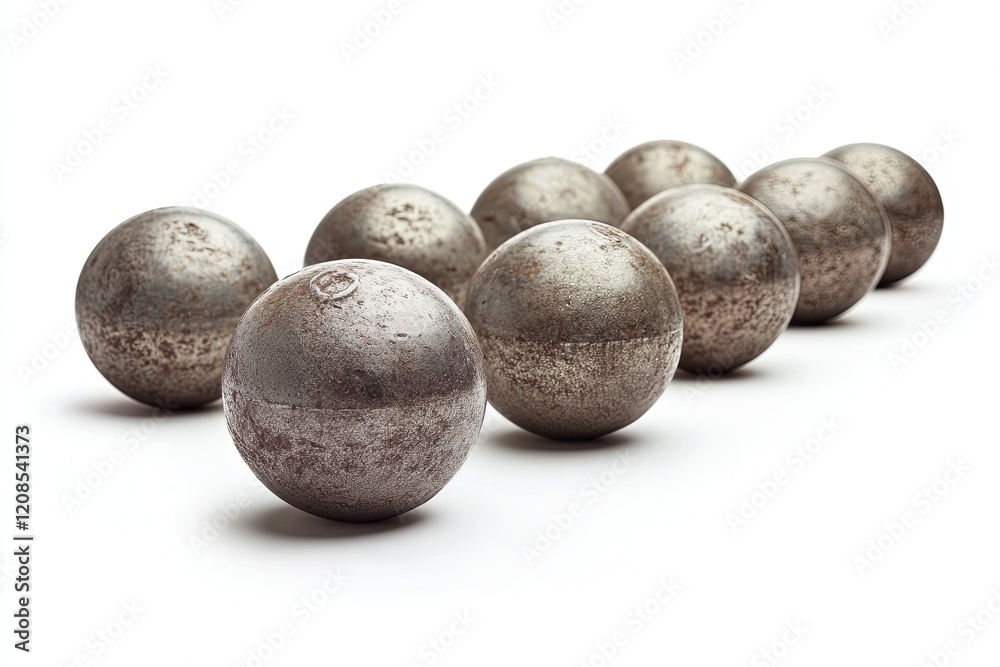 Petanque isolated on white background Petanque isolated on white background
