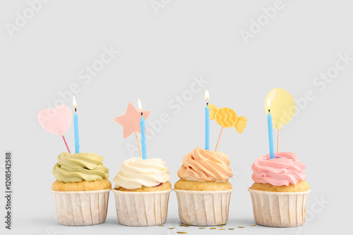 Sweet Birthday cupcakes wit...