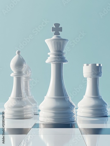 Chess board game concept of business ideas and competition and strategy ideas photo