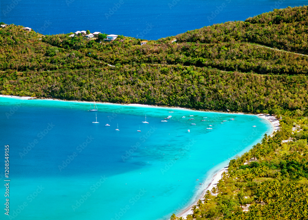 Magen's Bay on the US Virgin Islands island of St. Thomas in the Caribbean