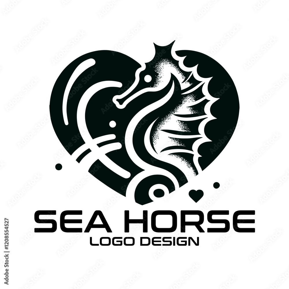 Fototapeta premium Sea horse Vector Logo Design