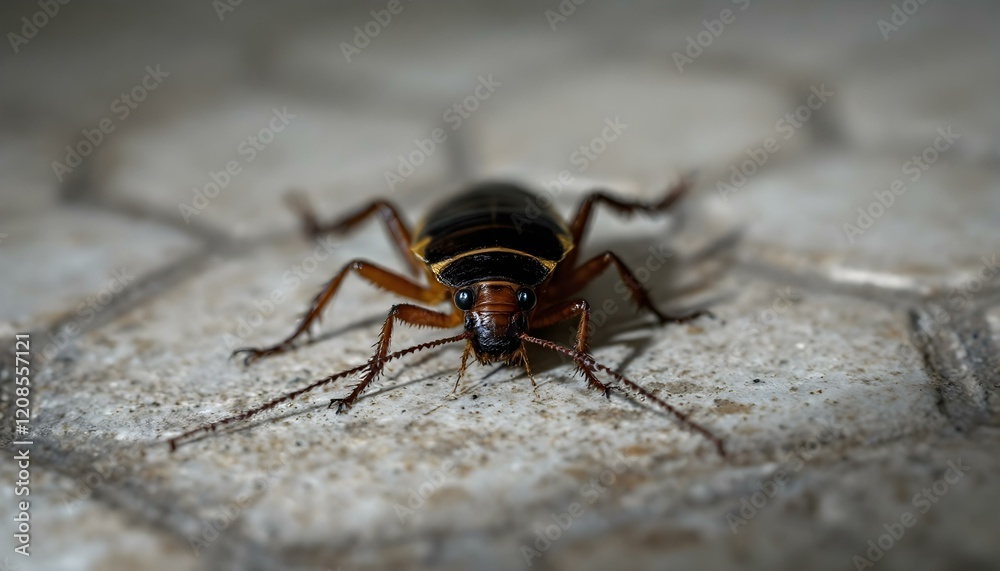 Cockroach upside down on the floor Cockroach upside down on the floor