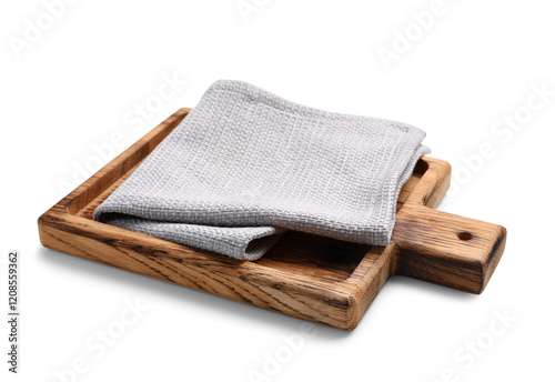 Wooden serving tray with gr...