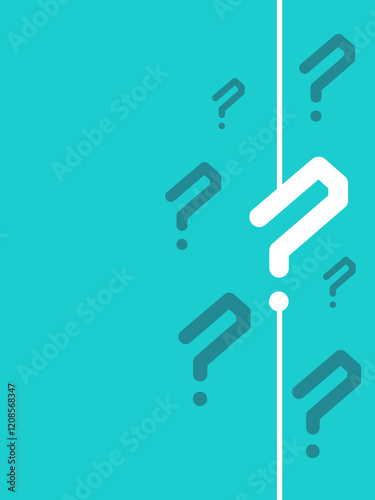 Question marks abstract background