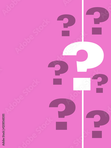 Question marks abstract background