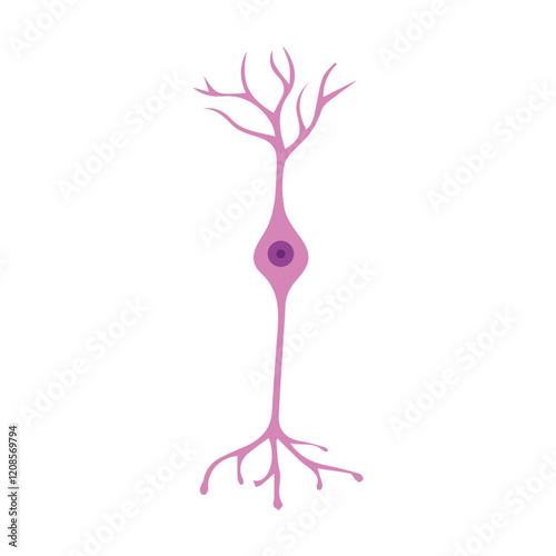 Retina bipolar cell colored icon