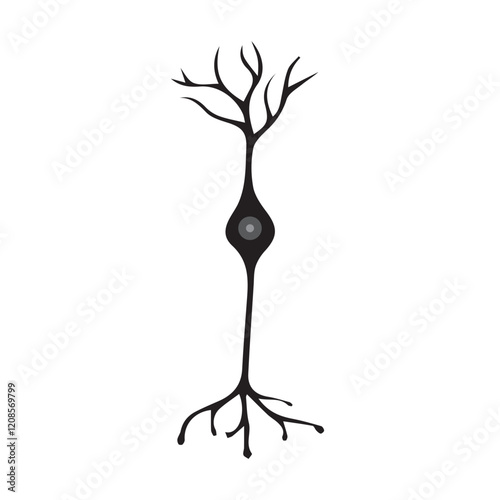 Retina bipolar cell glyph icon
