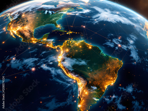 Earth, space, planet, sunrise, horizon, atmosphere, clouds, lights, cities, night, dawn, globe, curvature, cosmos, view, orbit, astronomy, reflection, sun, rays, dusk, landscape, continents, twilight,
