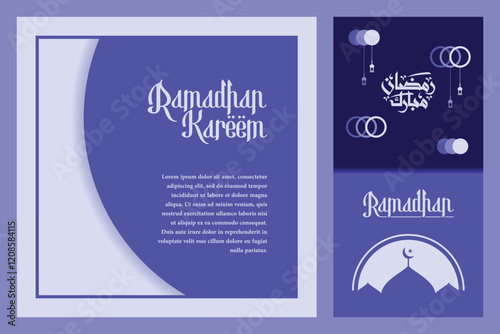 Social Media Ramadan Celebration Banner design.