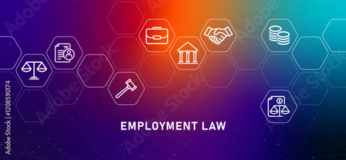 Employment Law labor policies gradient header worker rights legal business employee compliance to regulation
