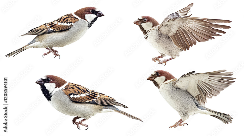 Obraz premium Flight and Portraits Generative AI