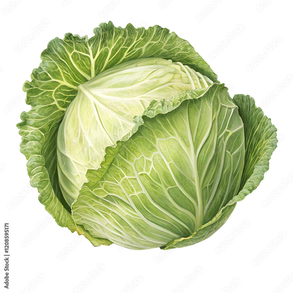 Fototapeta premium cabbage isolated on white background