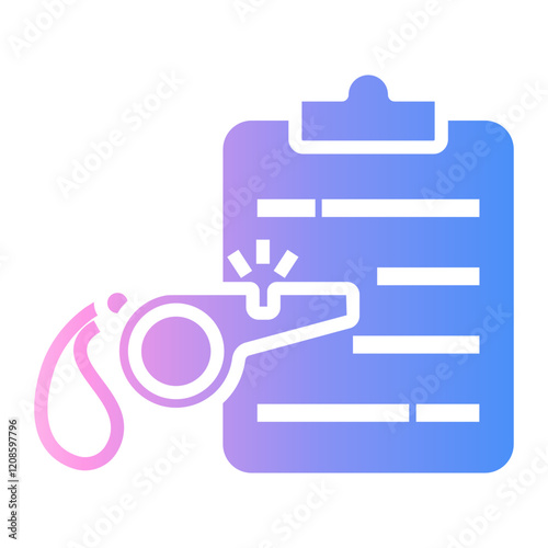clipboard Gradient icon