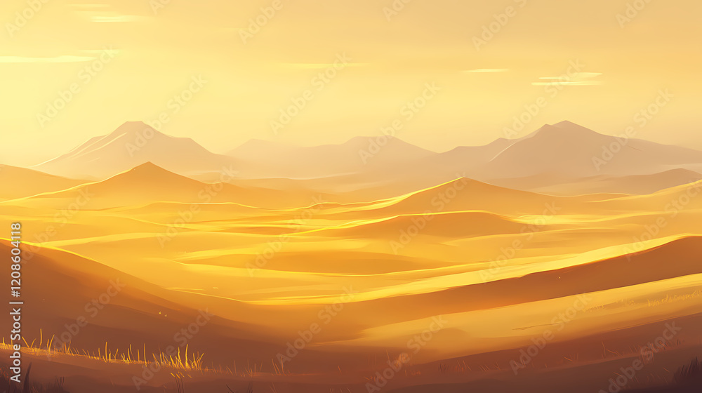 Obraz premium mesmerizing rolling sand dunes