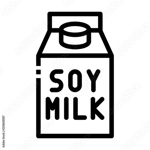 soy milk Line Icon