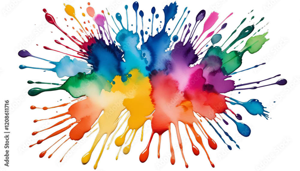 bleed background color fringe watercolor paper hand design texture painted bright splash abstract paint colourful blue art laundered
