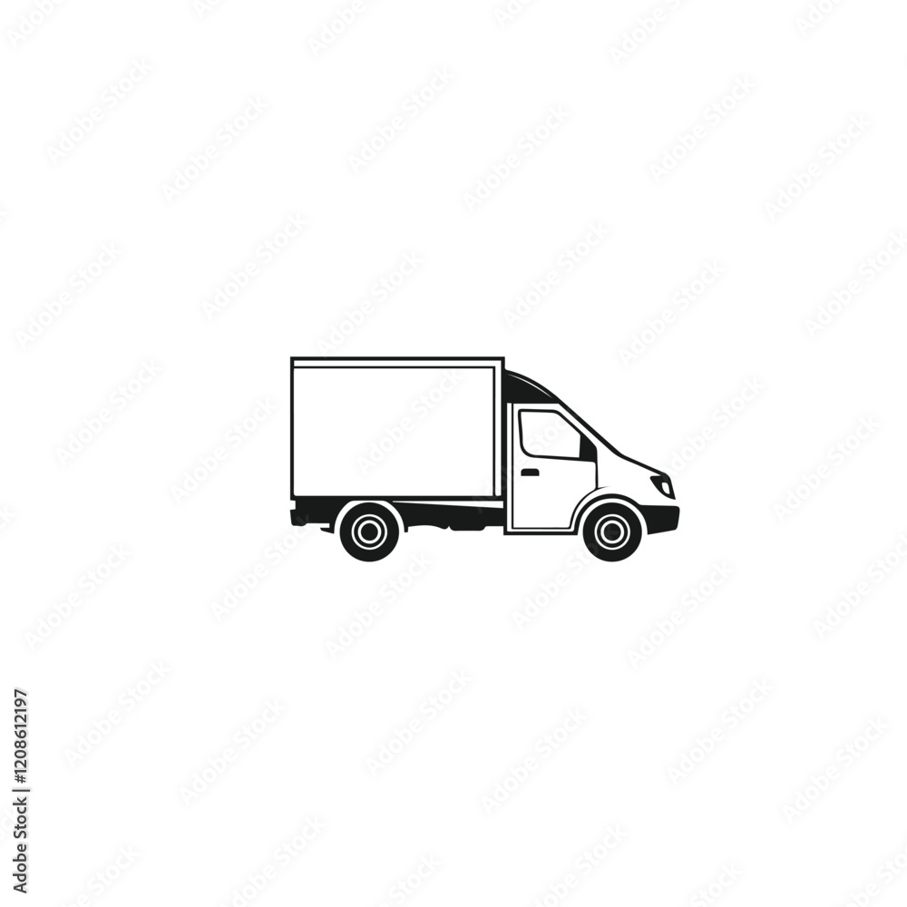 BasicDelivery Truck Vector Illustration eps BasicDelivery Truck Vector Illustration eps