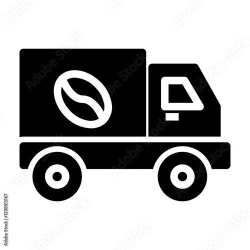 coffee delivery Solid icon