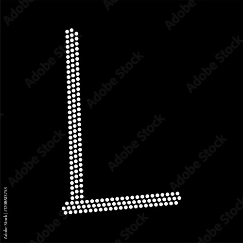 Rhinestone alphabet design for t-shirt or blouse hot-fix transfer. Abstract beautiful glitter applique rhinestone motif.	