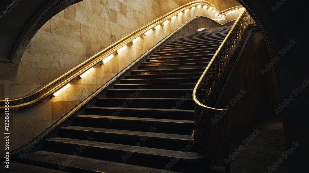 Obraz premium escalator in the subway