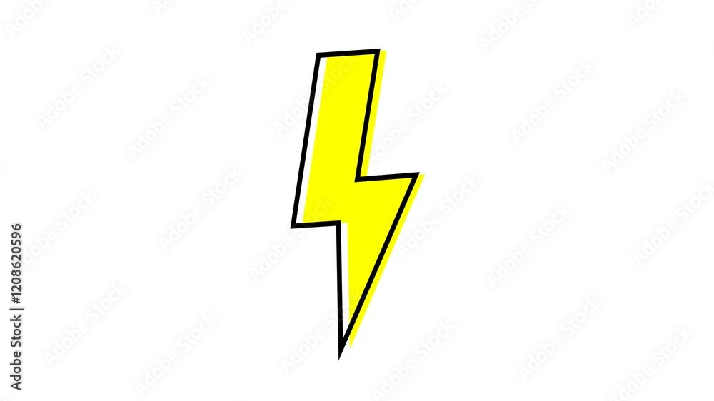 Thunder Bolt Electricity Flash Sign Symbol Animated Icon 4k Resolution Motion Graphics Video Footage with Alpha Channel Thunder Bolt Electricity Flash Sign Symbol Animated Icon 4k Resolution Motion Graphics Video Footage with Alpha Channel