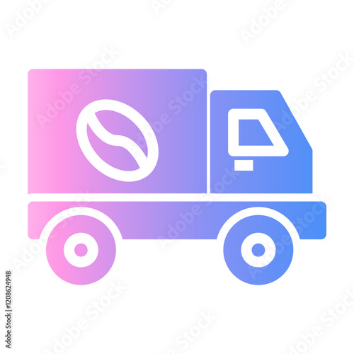 coffee delivery Gradient icon