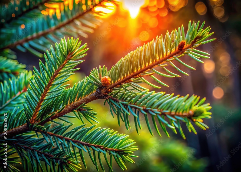 A majestic fir branch, captured with long exposure. PNG transparent background. Evergreen conifer detail. A majestic fir branch, captured with long exposure. PNG transparent background. Evergreen conifer detail.