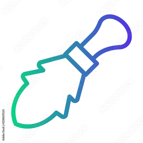 rabbit tail Line Gradient Icon