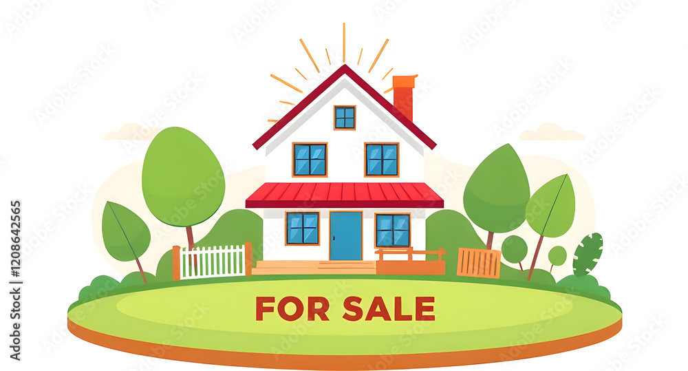 fore sale house illustration fore sale house illustration