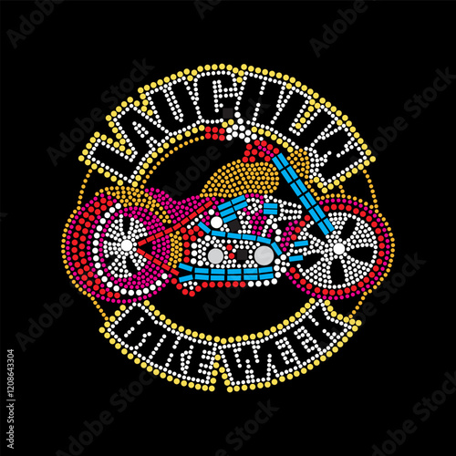 Rhinestone applique collar design for t-shirt or blouse hot-fix transfer. Abstract beautiful glitter applique rhinestone motif.	
