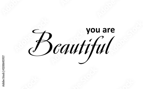 You are Beautiful（あなたは美しい）のシンプルなロゴマーク
