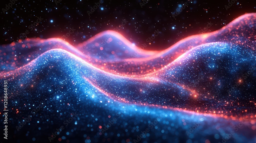 swirling electromagnetic field visualization with vibrant blue and purple energy streams against dark background scientific aesthetic swirling electromagnetic field visualization with vibrant blue and purple energy streams against dark background scientific aesthetic