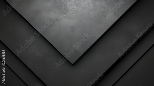 Abstract Dark Gray Geometric Patterned Wall